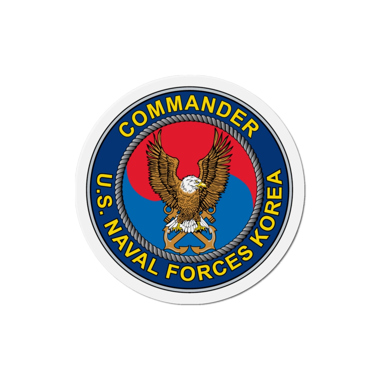 COMNAVFOR Korea Commander Naval Forces Korea (U.S. Navy) Die-Cut Magnet-4" x 4"-The Sticker Space