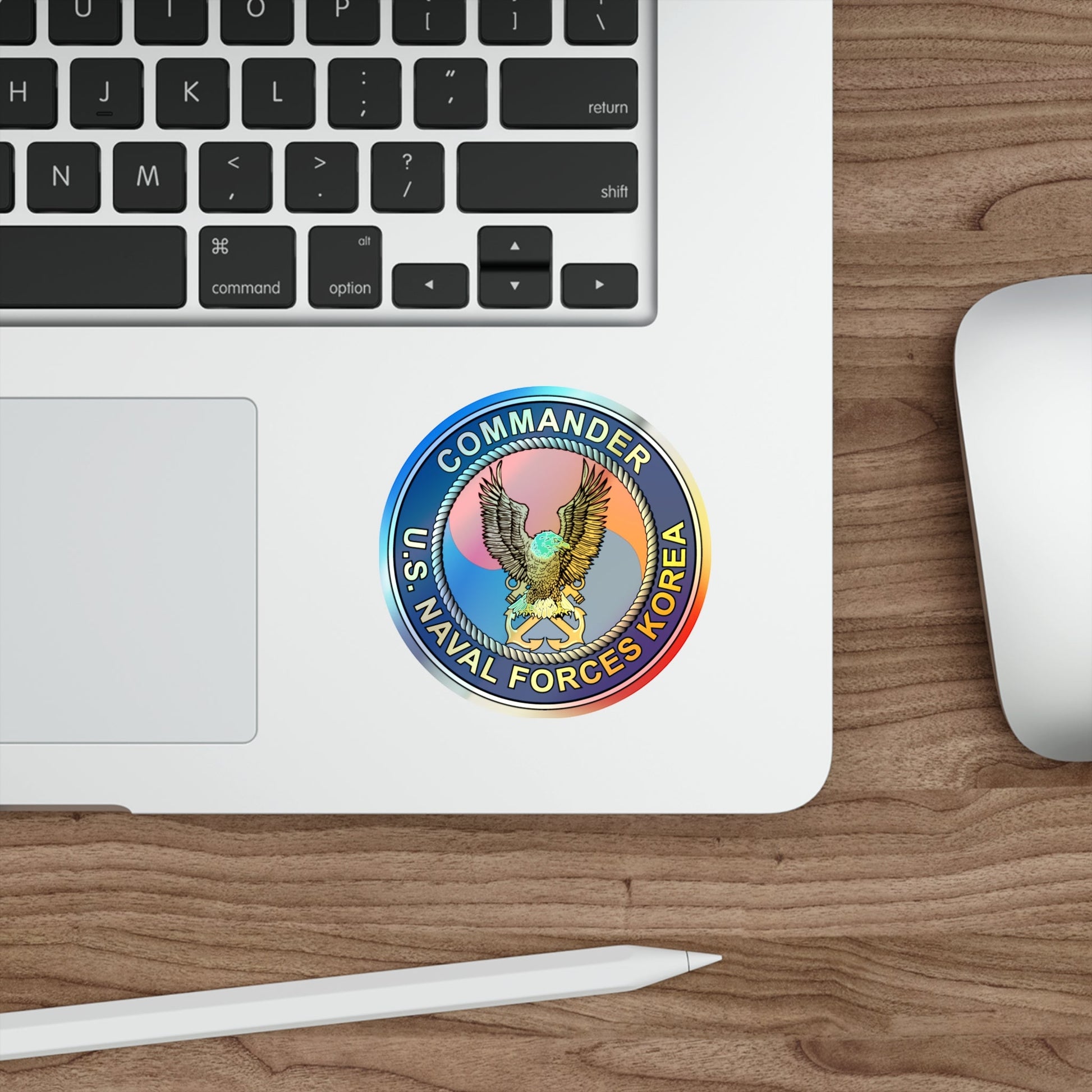 COMNAVFOR Korea Commander Naval Forces Korea (U.S. Navy) Holographic STICKER Die-Cut Vinyl Decal-The Sticker Space