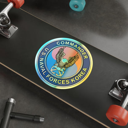COMNAVFOR Korea Commander Naval Forces Korea (U.S. Navy) Holographic STICKER Die-Cut Vinyl Decal-The Sticker Space