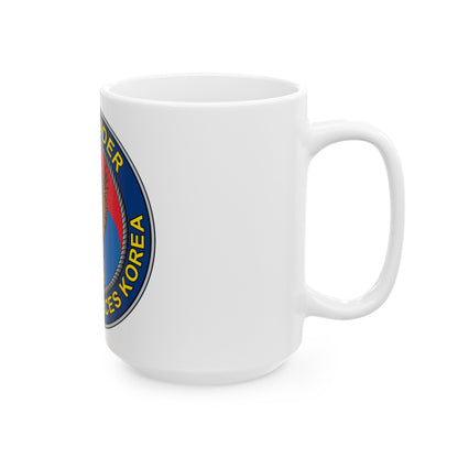 COMNAVFOR Korea Commander Naval Forces Korea (U.S. Navy) White Coffee Mug-The Sticker Space