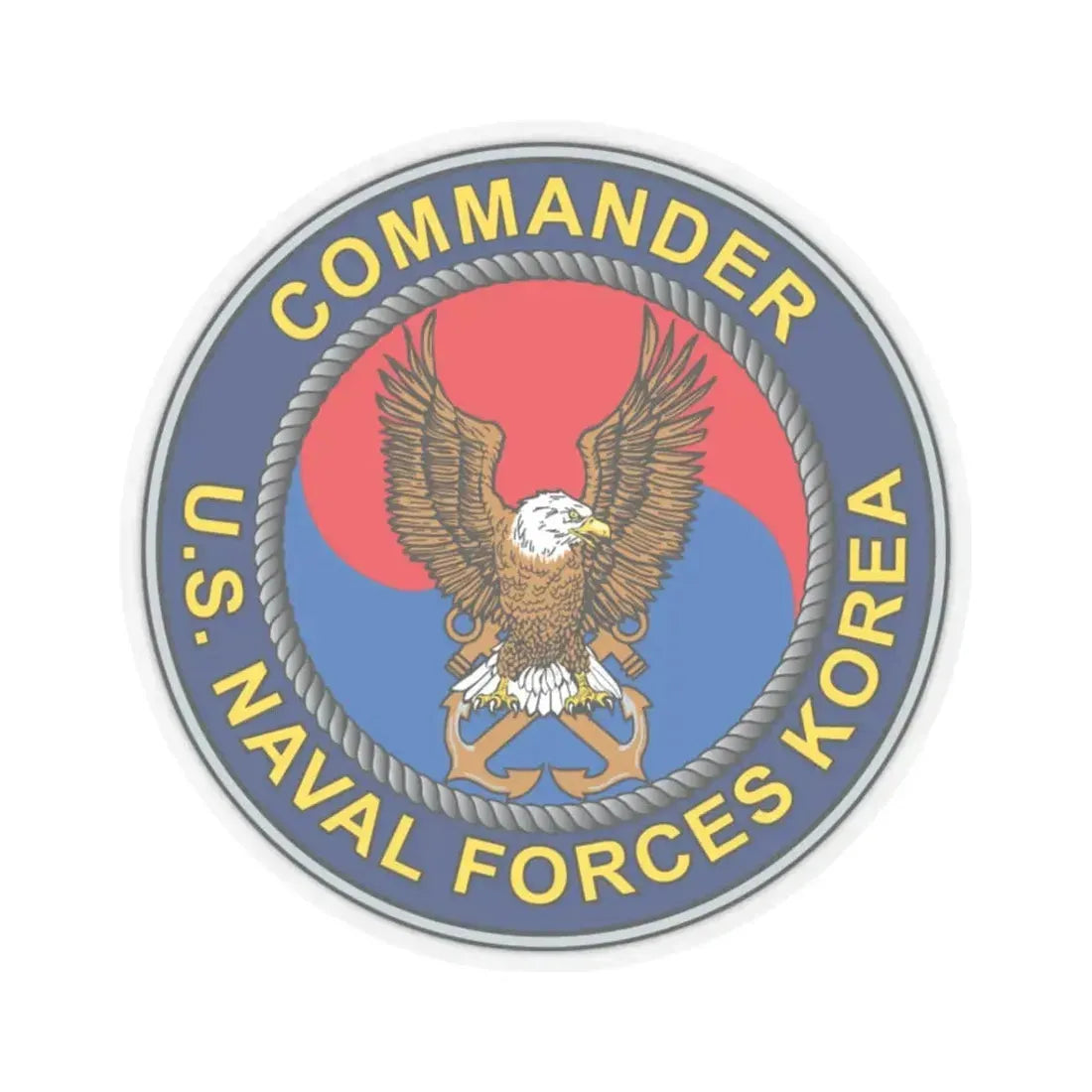 COMNAVFOR Korea Commander Naval Forces Korea (U.S. Navy) STICKER Vinyl Kiss-Cut Decal 3 Inch Transparent - The Sticker Space