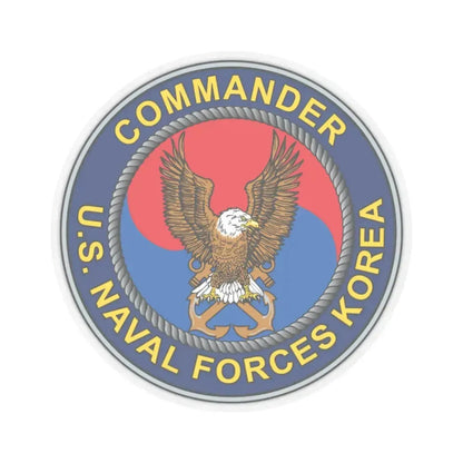 COMNAVFOR Korea Commander Naval Forces Korea (U.S. Navy) STICKER Vinyl Kiss-Cut Decal 3 Inch Transparent - The Sticker Space