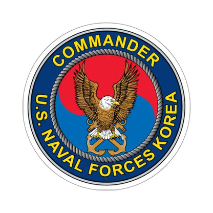 COMNAVFOR Korea Commander Naval Forces Korea (U.S. Navy) STICKER Vinyl Kiss-Cut Decal 3 Inch White - The Sticker Space