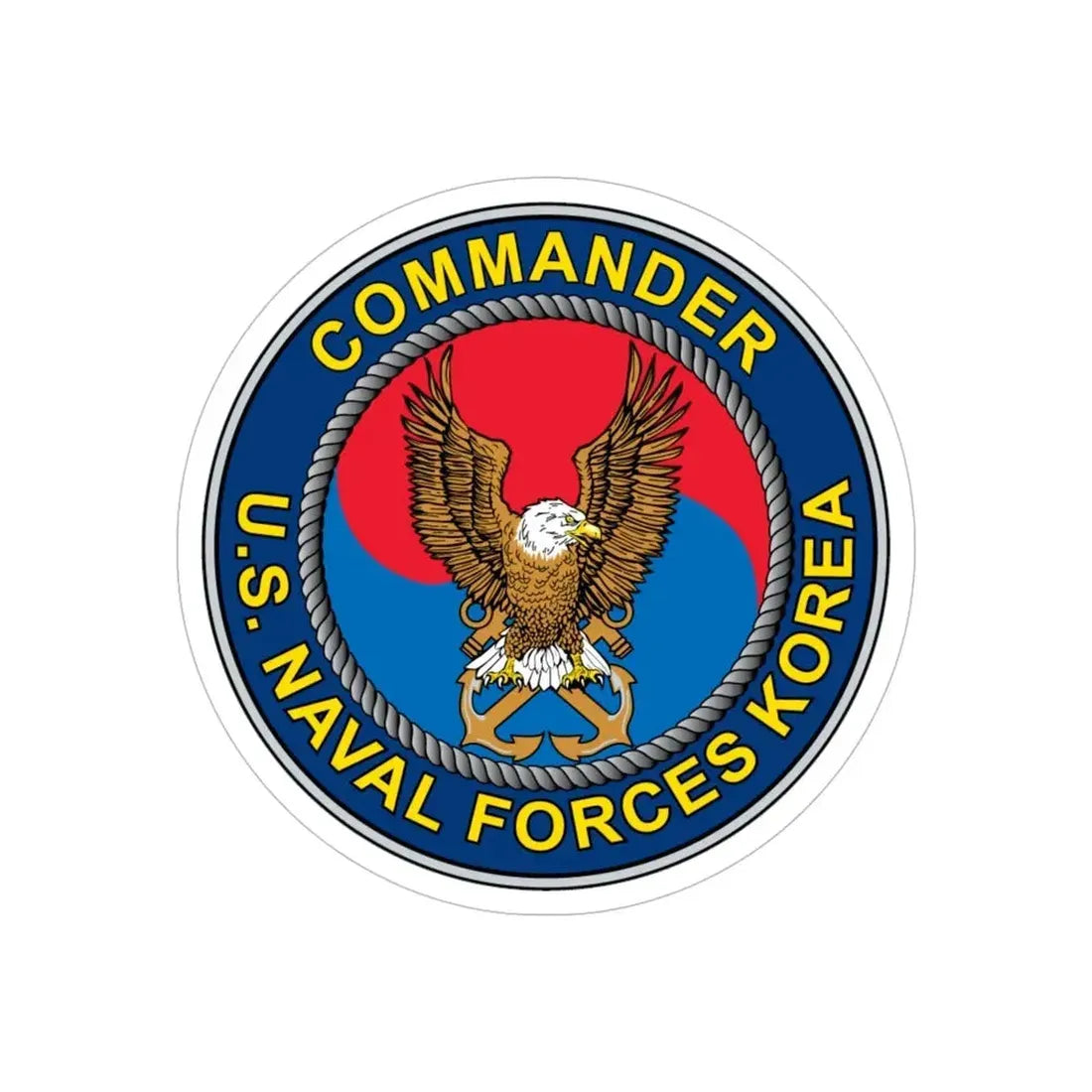COMNAVFOR Korea Commander Naval Forces Korea (U.S. Navy) Transparent STICKER Die-Cut Vinyl Decal - The Sticker Space