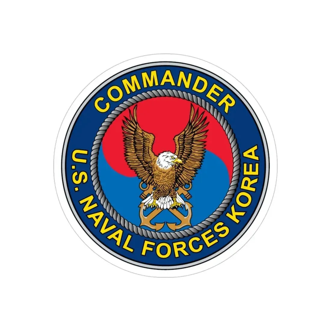 COMNAVFOR Korea Commander Naval Forces Korea (U.S. Navy) Transparent STICKER Die-Cut Vinyl Decal - The Sticker Space