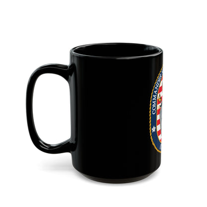 COMNAVSURFLANT N44 Commander Naval Surface Force Atlantic (U.S. Navy) Black Coffee Mug-The Sticker Space