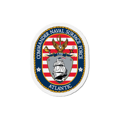 COMNAVSURFLANT N44 Commander Naval Surface Force Atlantic (U.S. Navy) Die-Cut Magnet-3" x 3"-The Sticker Space