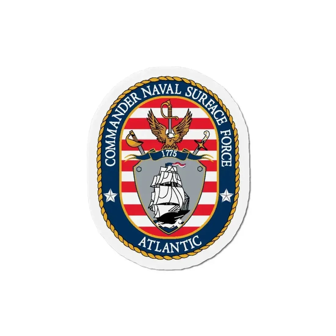 COMNAVSURFLANT N44 Commander Naval Surface Force Atlantic (U.S. Navy) Refrigerator Magnet - The Sticker Space