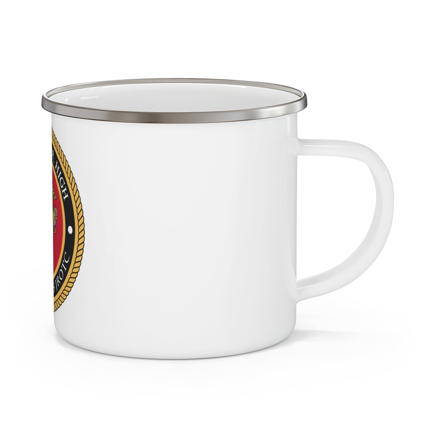 Como Park Sr High Marine Corps Jrotc (USMC) Enamel Mug-12oz-The Sticker Space