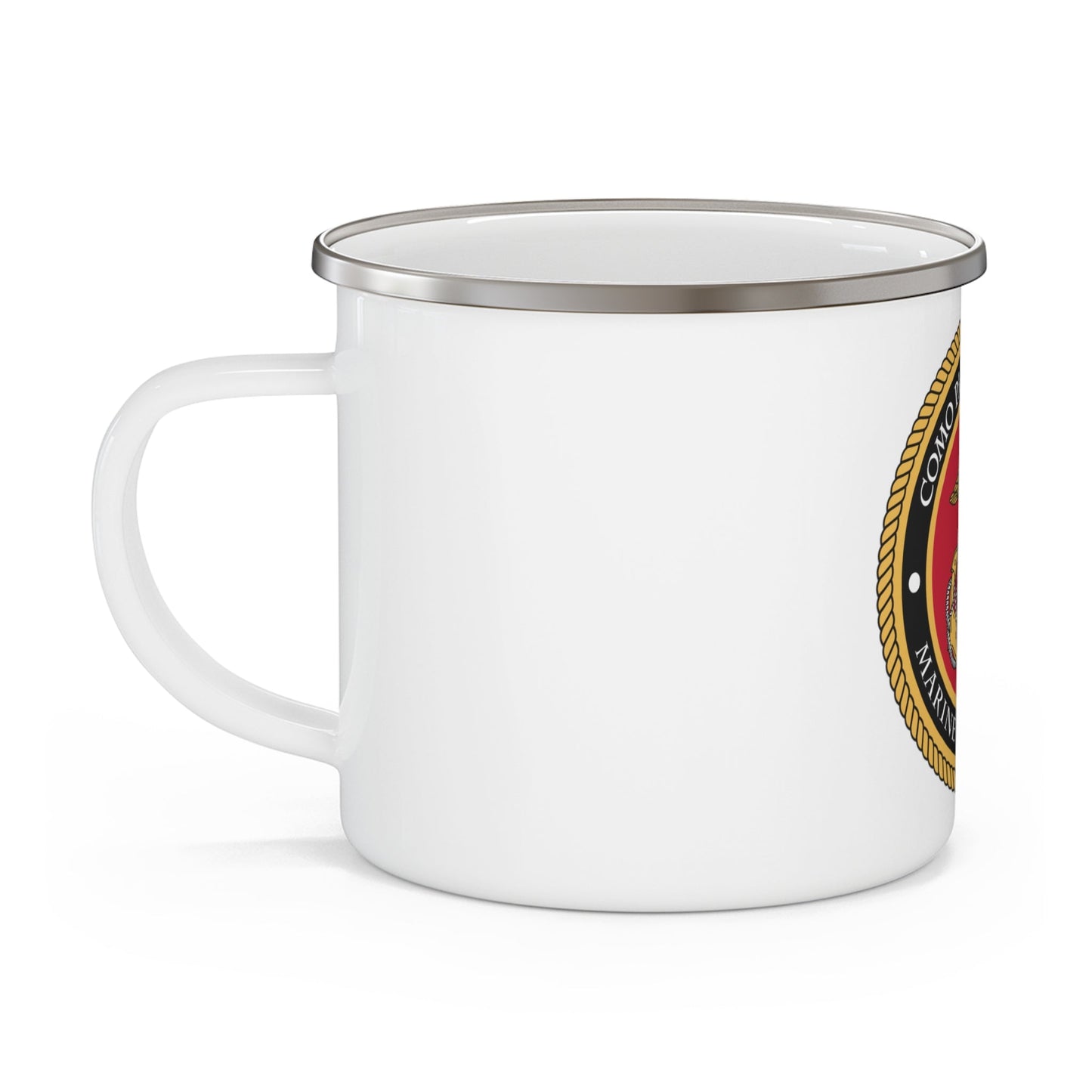 Como Park Sr High Marine Corps Jrotc (USMC) Enamel Mug-12oz-The Sticker Space