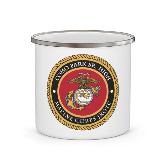 Como Park Sr High Marine Corps Jrotc (USMC) Enamel Mug-12oz-The Sticker Space