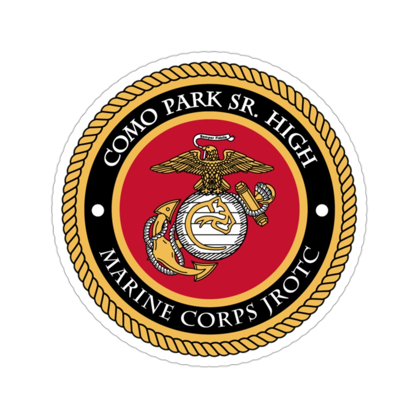 Como Park Sr High Marine Corps Jrotc (USMC) STICKER Vinyl Die-Cut Decal-2 Inch-The Sticker Space