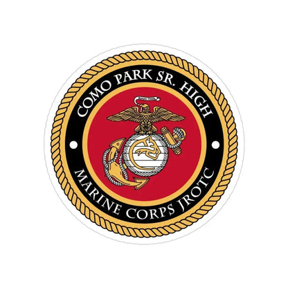 Como Park Sr High Marine Corps Jrotc (USMC) Transparent STICKER Die-Cut Vinyl Decal 4 Inch - The Sticker Space
