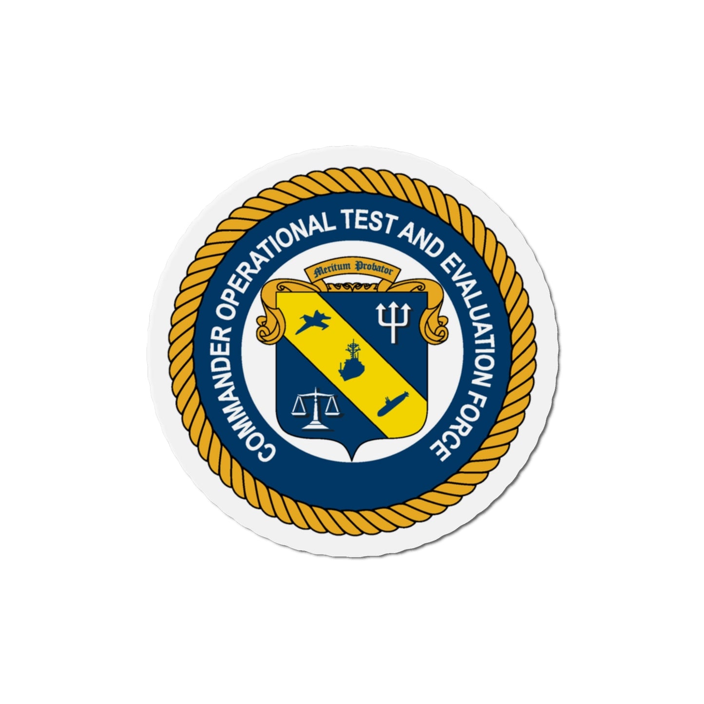 COMOPTEVFOR Commander Operational Test & Evaluation Force (U.S. Navy) Die-Cut Magnet-5" x 5"-The Sticker Space