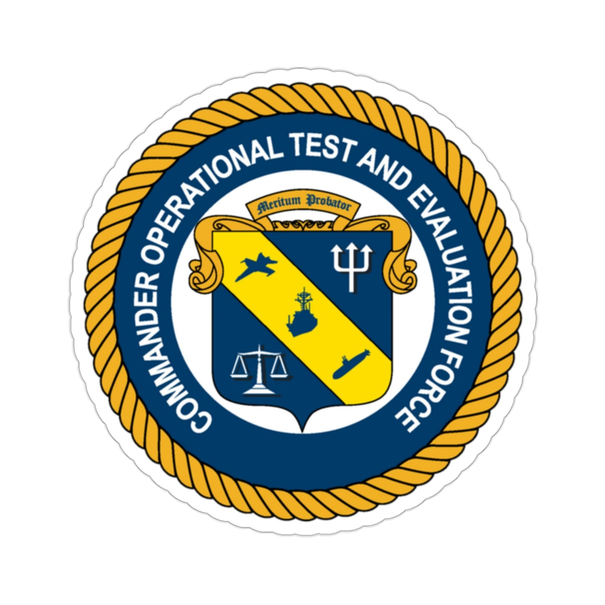 COMOPTEVFOR Commander Operational Test & Evaluation Force (U.S. Navy) STICKER Vinyl Die-Cut Decal-2 Inch-The Sticker Space