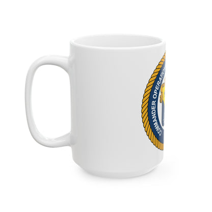 COMOPTEVFOR Commander Operational Test & Evaluation Force (U.S. Navy) White Coffee Mug-The Sticker Space