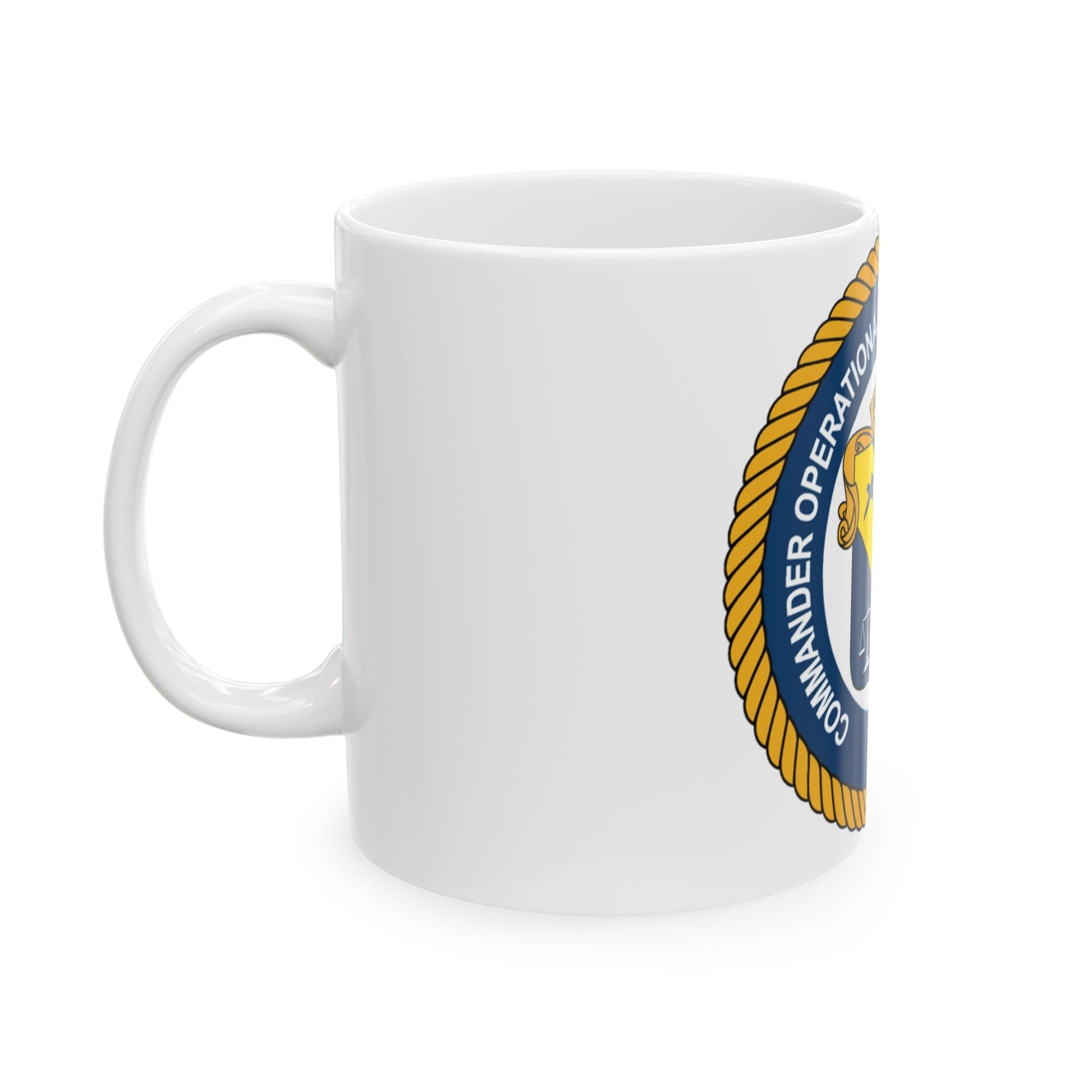 COMOPTEVFOR Commander Operational Test & Evaluation Force (U.S. Navy) White Coffee Mug-The Sticker Space