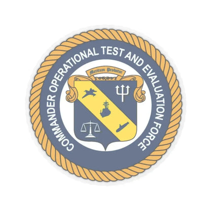 COMOPTEVFOR Commander Operational Test & Evaluation Force (U.S. Navy) STICKER Vinyl Kiss-Cut Decal 2 Inch Transparent - The Sticker Space