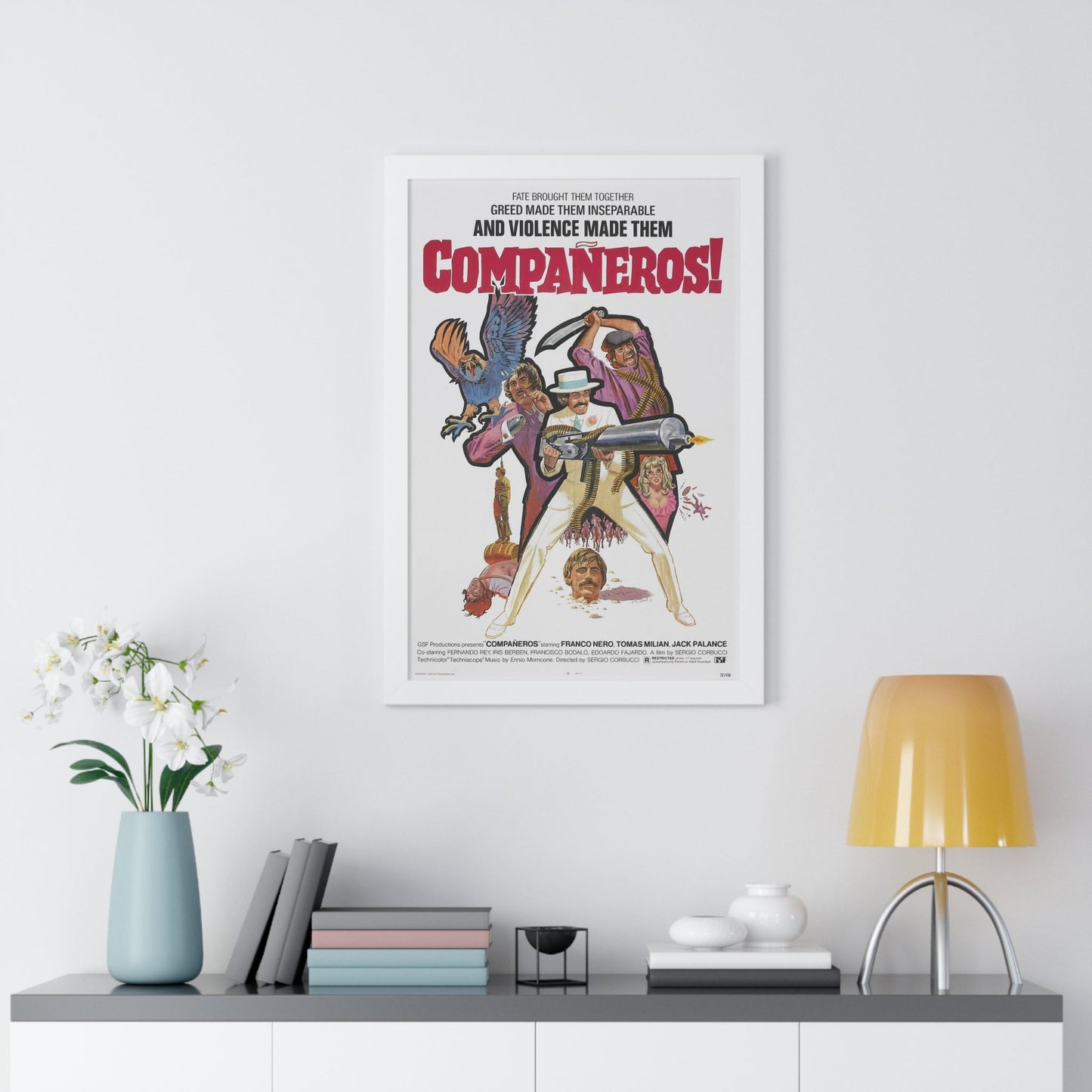 COMPANEROS 1970 - Framed Movie Poster-The Sticker Space