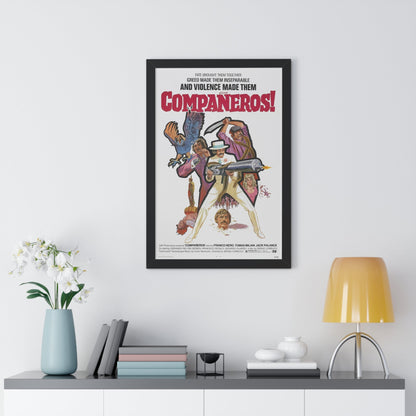 COMPANEROS 1970 - Framed Movie Poster-The Sticker Space