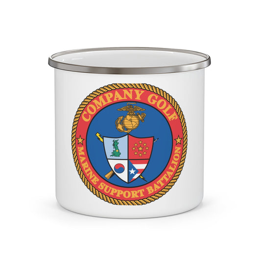 Company Golf (USMC) Enamel Mug-12oz-The Sticker Space