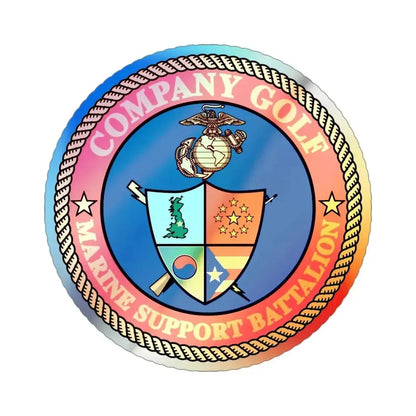 Company Golf (USMC) Holographic STICKER Die-Cut Vinyl Decal - The Sticker Space