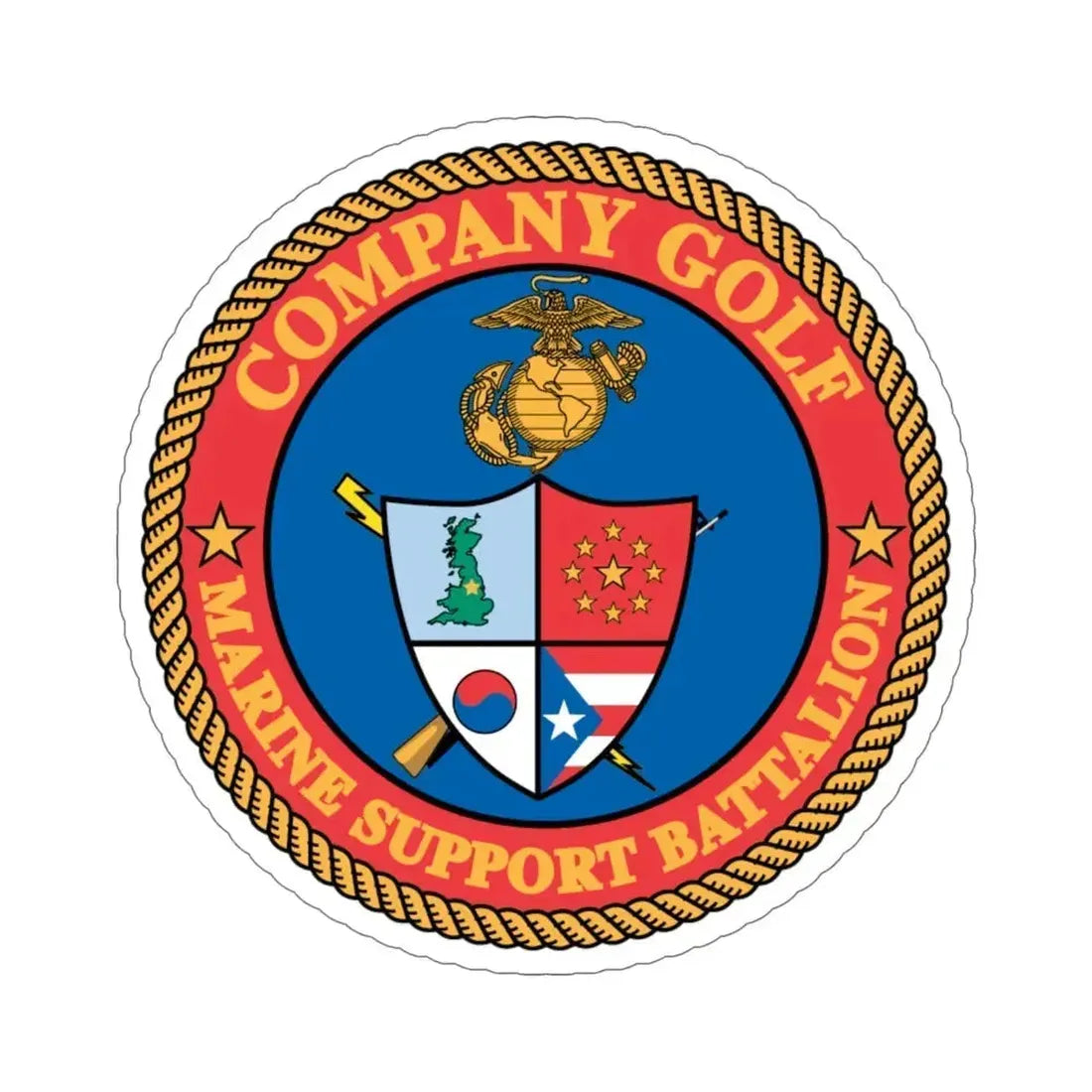 Company Golf (USMC) STICKER Vinyl Die-Cut Decal 6 Inch - The Sticker Space