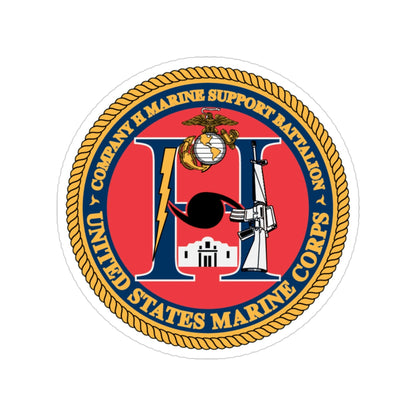 COMPANY H MARINE (USMC) Transparent STICKER Die-Cut Vinyl Decal-3 Inch-The Sticker Space