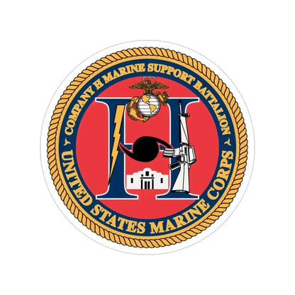 COMPANY H MARINE (USMC) Transparent STICKER Die-Cut Vinyl Decal - The Sticker Space