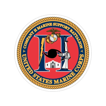 COMPANY H MARINE (USMC) Transparent STICKER Die-Cut Vinyl Decal - The Sticker Space