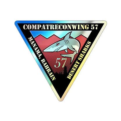 COMPATRECONWING 57 Commander Patrol and Reconnaissance Wing 57 (U.S. Navy) Holographic STICKER Die-Cut Vinyl Decal 6 Inch Holographic - The Sticker Space