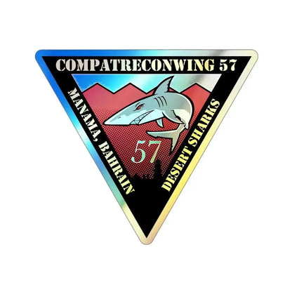 COMPATRECONWING 57 Commander Patrol and Reconnaissance Wing 57 (U.S. Navy) Holographic STICKER Die-Cut Vinyl Decal - The Sticker Space