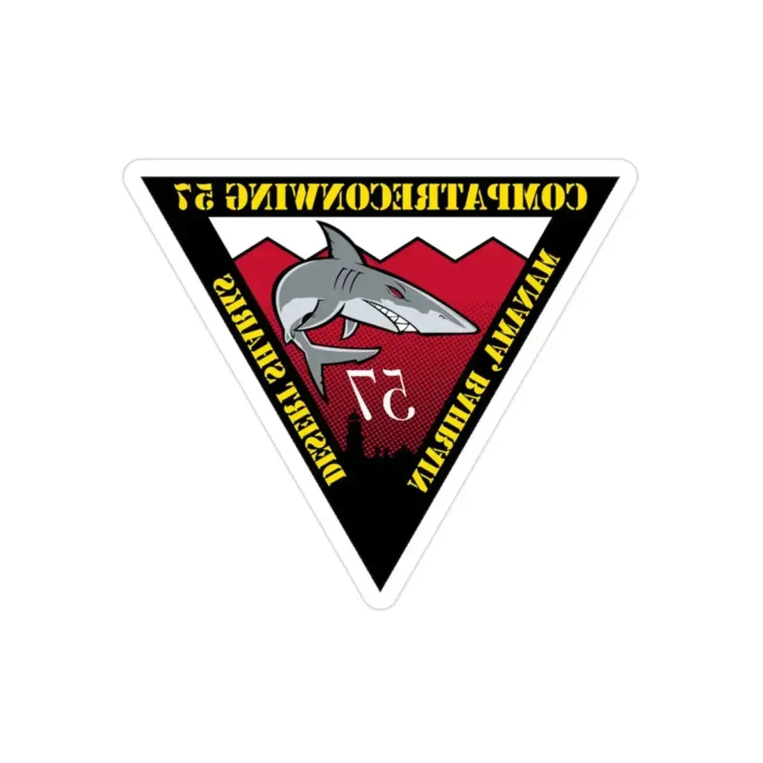 COMPATRECONWING 57 Commander Patrol and Reconnaissance Wing 57 (U.S. Navy) REVERSE PRINT Transparent Die-Cut STICKER - The Sticker Space