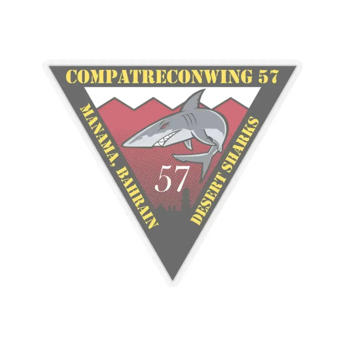 COMPATRECONWING 57 Commander Patrol and Reconnaissance Wing 57 (U.S. Navy) STICKER Vinyl Kiss-Cut Decal 3 Inch Transparent - The Sticker Space