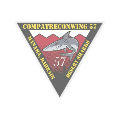 COMPATRECONWING 57 Commander Patrol and Reconnaissance Wing 57 (U.S. Navy) STICKER Vinyl Kiss-Cut Decal 3 Inch Transparent - The Sticker Space