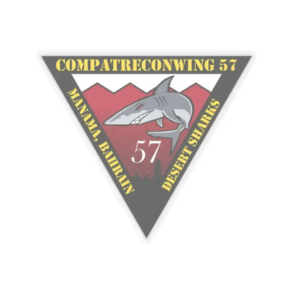 COMPATRECONWING 57 Commander Patrol and Reconnaissance Wing 57 (U.S. Navy) STICKER Vinyl Kiss-Cut Decal 4 Inch Transparent - The Sticker Space