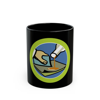 Composite Materials (Boy Scout Merit Badge) Black Coffee Mug-11oz-The Sticker Space