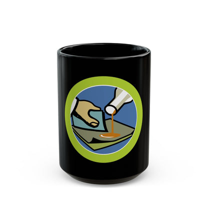 Composite Materials (Boy Scout Merit Badge) Black Coffee Mug-15oz-The Sticker Space