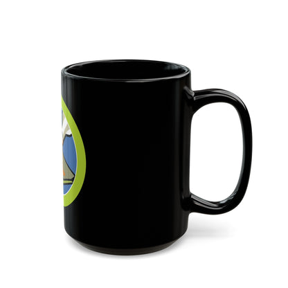 Composite Materials (Boy Scout Merit Badge) Black Coffee Mug-The Sticker Space