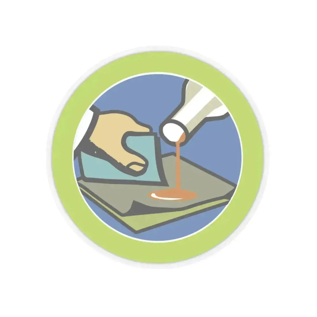 Composite Materials (Boy Scout Merit Badge) STICKER Vinyl Kiss-Cut Decal 3 Inch Transparent - The Sticker Space