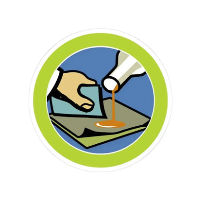 Composite Materials (Boy Scout Merit Badge) STICKER Vinyl Kiss-Cut Decal 3 Inch White - The Sticker Space