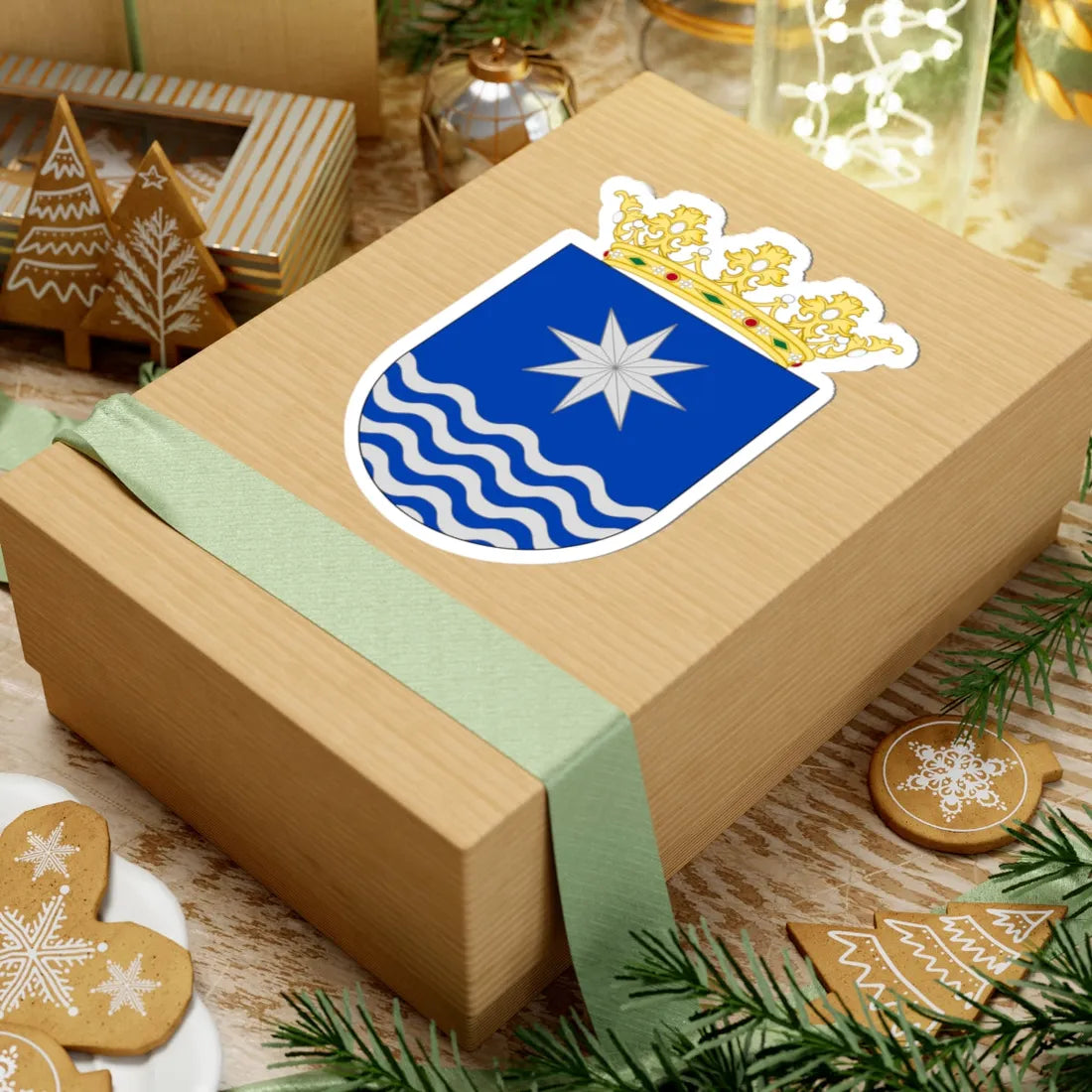 Compostela Old Shield (Costa Rica) (Coat of Arms) STICKER Vinyl Kiss-Cut Decal - The Sticker Space