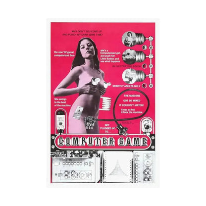 COMPUTER GAME 1973 - Paper Movie Poster - The Sticker Space
