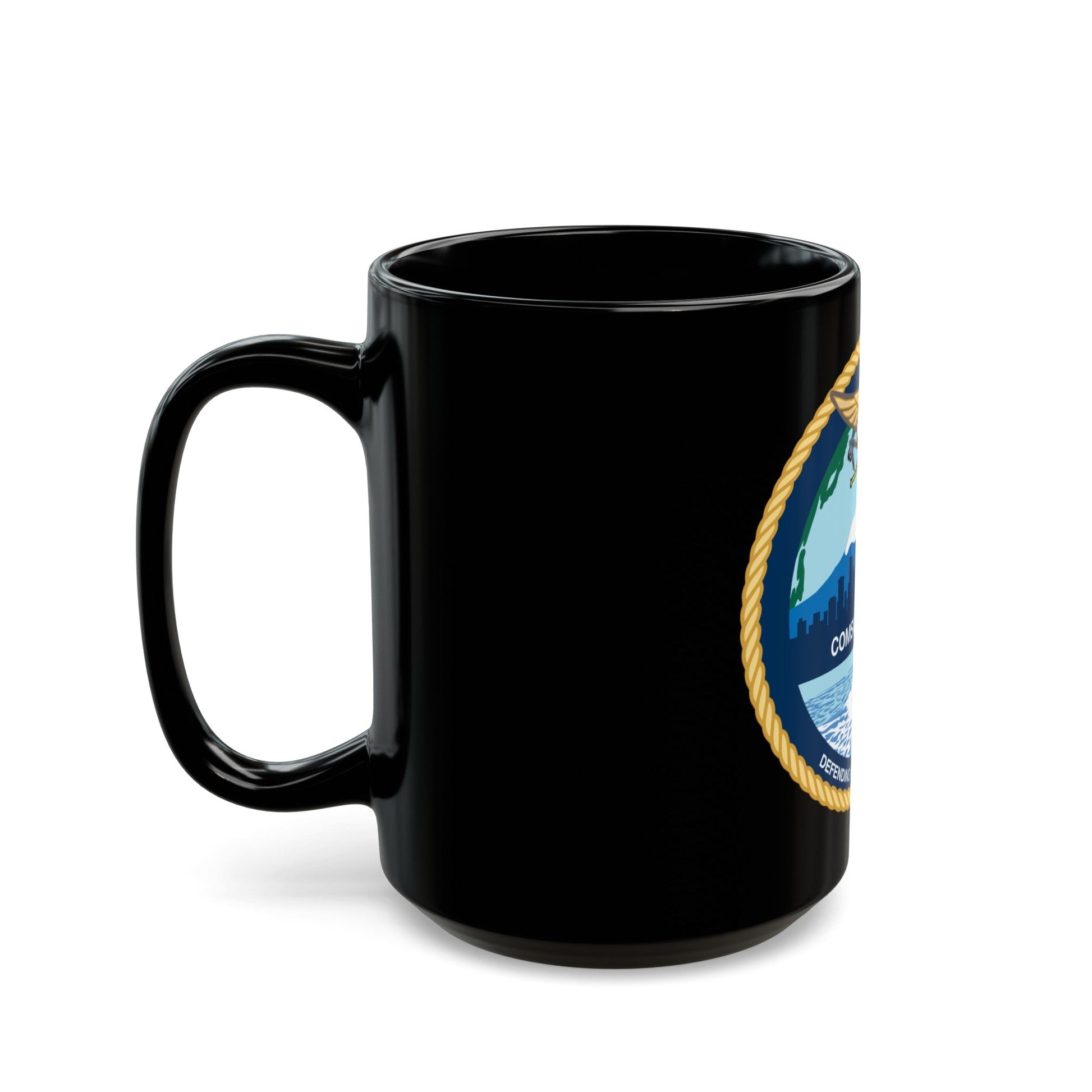 COMSUBGRU 9 Commander Submarine Group 9 (U.S. Navy) Black Coffee Mug-The Sticker Space