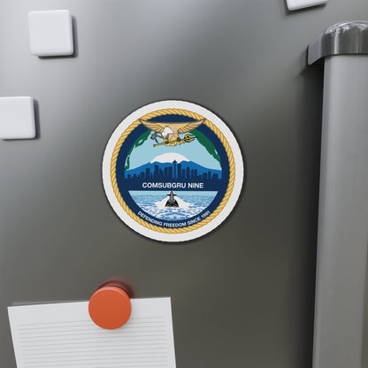 COMSUBGRU 9 Commander Submarine Group 9 (U.S. Navy) Die-Cut Magnet-The Sticker Space