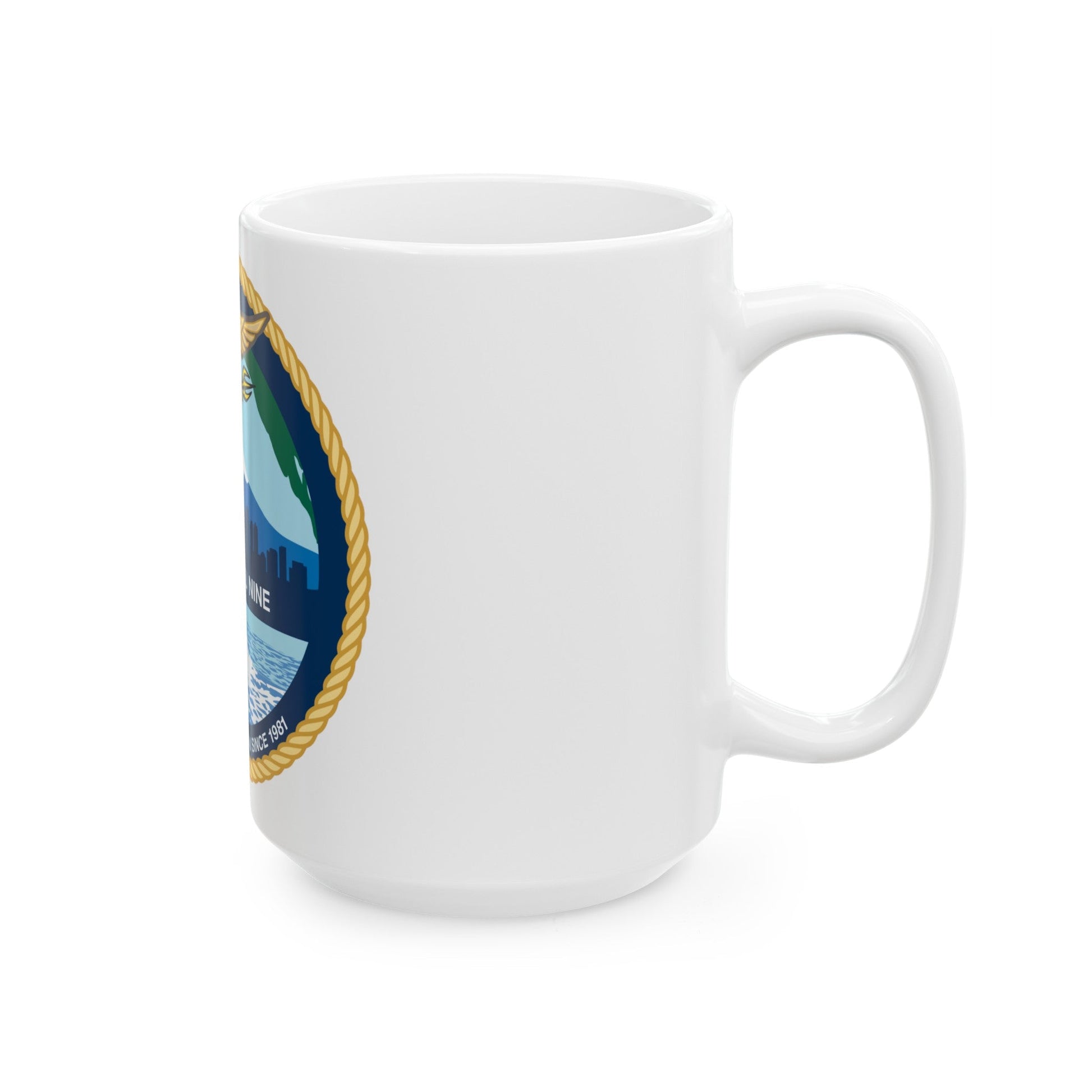 COMSUBGRU 9 Commander Submarine Group 9 (U.S. Navy) White Coffee Mug-The Sticker Space