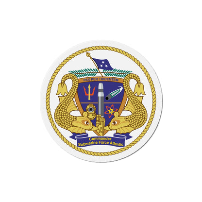 COMSUBLANT Atlantic Crest Commander Submarine Force Atlantic (U.S. Navy) Die-Cut Magnet-4" x 4"-The Sticker Space