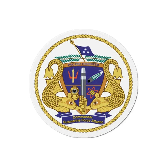 COMSUBLANT Atlantic Crest Commander Submarine Force Atlantic (U.S. Navy) Refrigerator Magnet 2 Inch - The Sticker Space