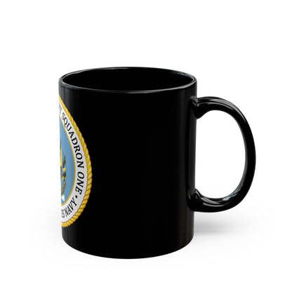 COMSURFDEVRON (U.S. Navy) Black Coffee Mug-The Sticker Space