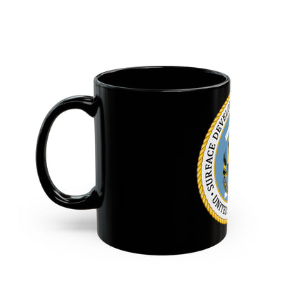 COMSURFDEVRON (U.S. Navy) Black Coffee Mug-The Sticker Space